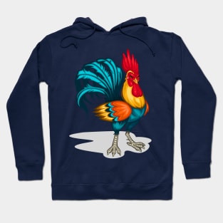 Male's Rooster Hoodie